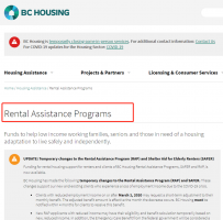 关于BC省住房补贴计划